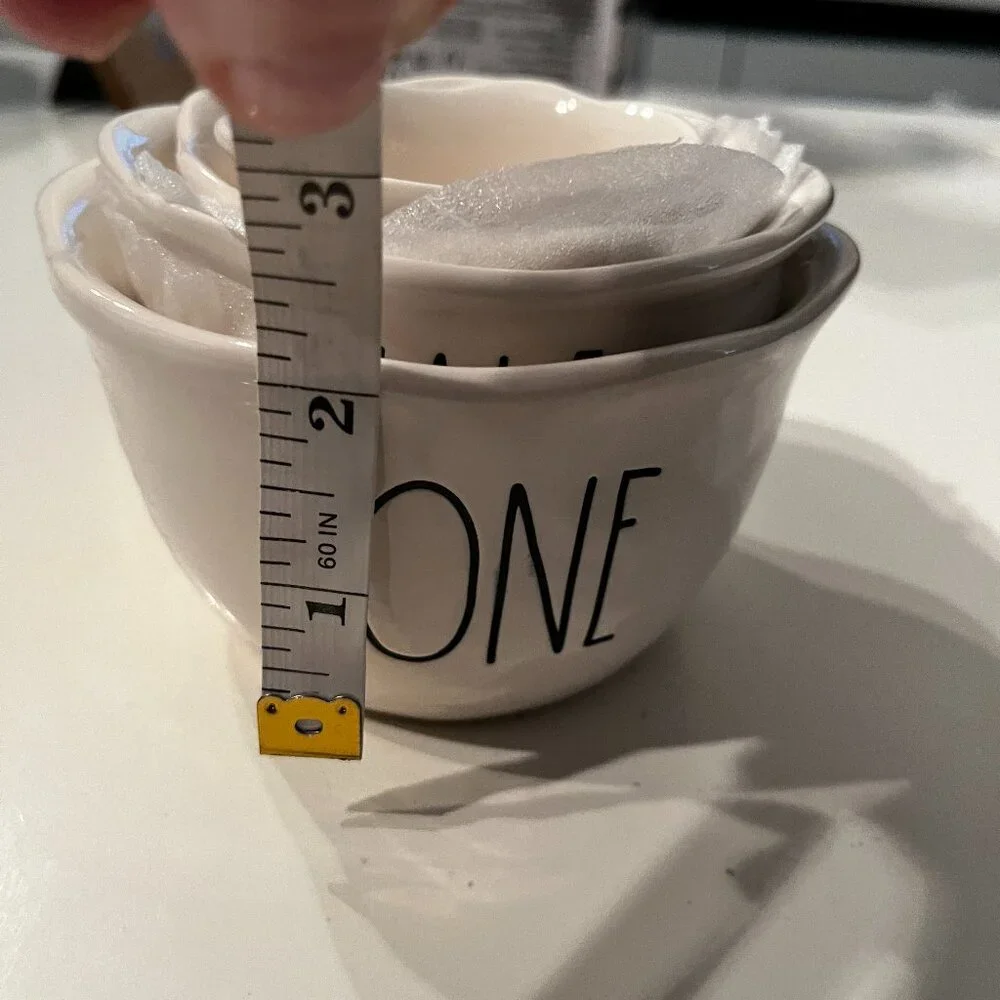 Measuring Cups by Rae Dunn‎ (Ceramic Egg Yolk Themed) (new)